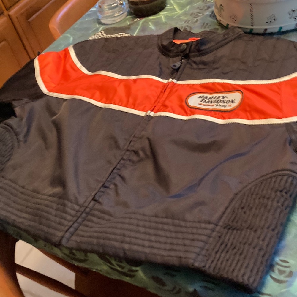 Harley Davidson nylon jacket. Women’s large/extra large.